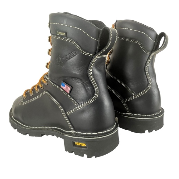 Danner Quarry USA Men 7.5D‎ Black Gore Tex EH Vibram Heavy Duty Work Boots main image 13